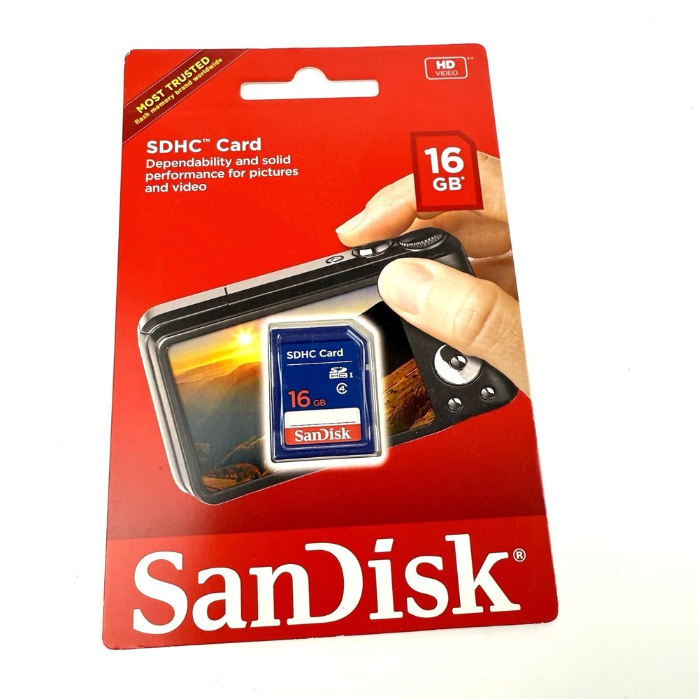 SANDISK SDHC CARD-16 GB  HD Video Memory Card Storage